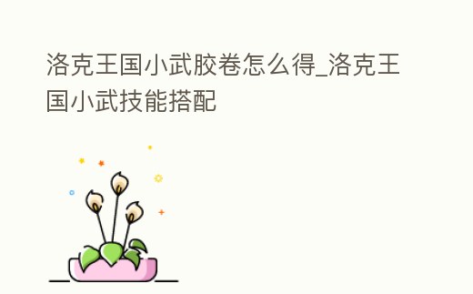 洛克王國小武膠卷怎么得_洛克王國小武技能搭配