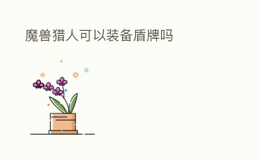 魔獸獵人可以裝備盾牌嗎