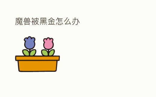 魔獸被黑金怎么辦