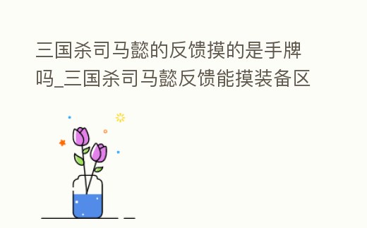 三國殺司馬懿的反饋摸的是手牌嗎_三國殺司馬懿反饋能摸裝備區嗎