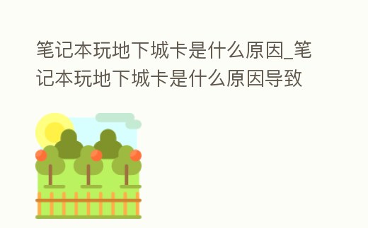 筆記本玩地下城卡是什么原因_筆記本玩地下城卡是什么原因導致的