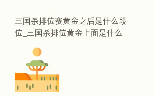 三國殺排位賽黃金之后是什么段位_三國殺排位黃金上面是什么