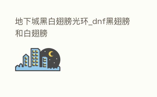 地下城黑白翅膀光環(huán)_dnf黑翅膀和白翅膀
