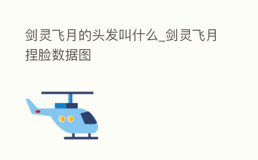 劍靈飛月的頭發(fā)叫什么_劍靈飛月捏臉數(shù)據(jù)圖