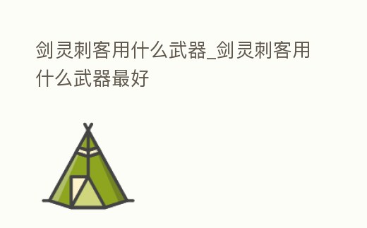 劍靈刺客用什么武器_劍靈刺客用什么武器最好