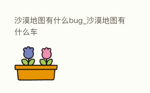 沙漠地圖有什么bug_沙漠地圖有什么車