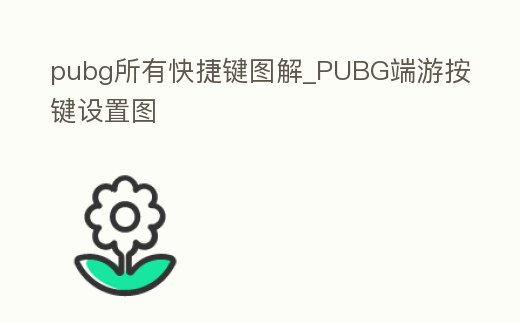 pubg所有快捷鍵圖解_PUBG端游按鍵設置圖