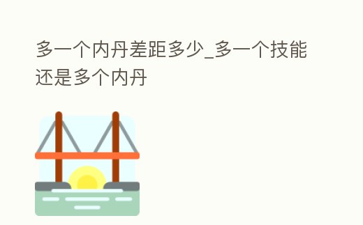 多一個內丹差距多少_多一個技能還是多個內丹