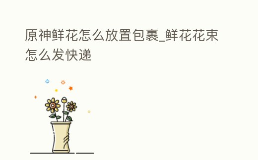 原神鮮花怎么放置包裹_鮮花花束怎么發(fā)快遞