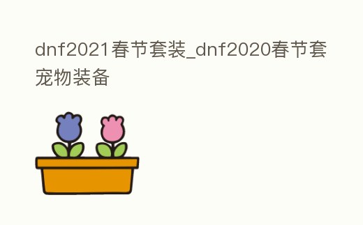 dnf2021春節套裝_dnf2020春節套寵物裝備