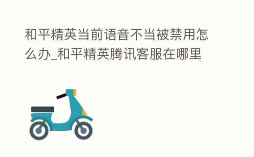 和平精英當前語音不當被禁用怎么辦_和平精英騰訊客服在哪里