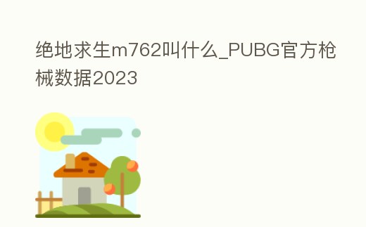絕地求生m762叫什么_PUBG官方槍械數據2023