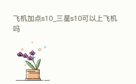 飛機(jī)加點(diǎn)s10_三星s10可以上飛機(jī)嗎
