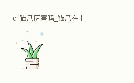 cf貓爪厲害嗎_貓爪在上