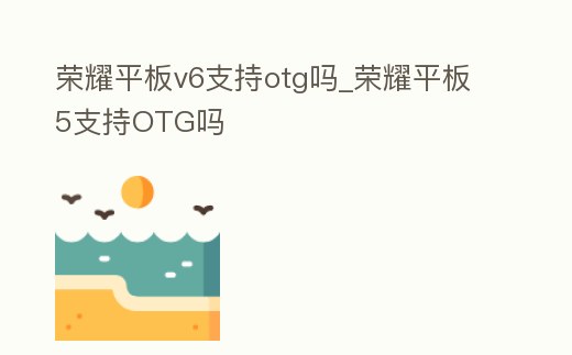 榮耀平板v6支持otg嗎_榮耀平板5支持OTG嗎