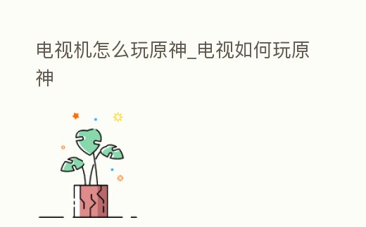 電視機(jī)怎么玩原神_電視如何玩原神