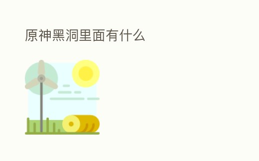 原神黑洞里面有什么