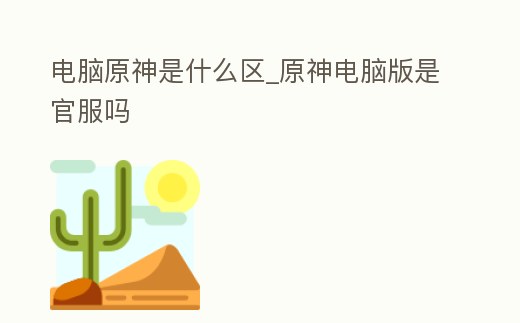 電腦原神是什么區_原神電腦版是官服嗎