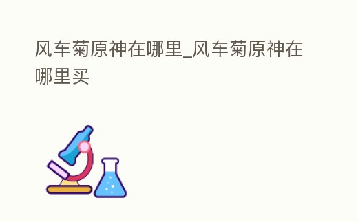 風(fēng)車菊原神在哪里_風(fēng)車菊原神在哪里買