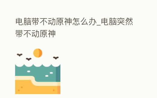 電腦帶不動原神怎么辦_電腦突然帶不動原神