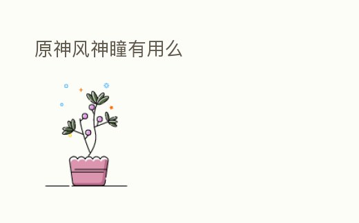 原神風神瞳有用么