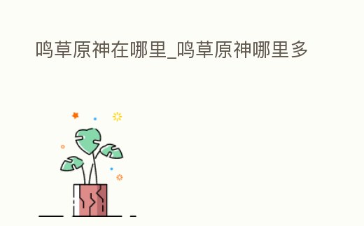 鳴草原神在哪里_鳴草原神哪里多