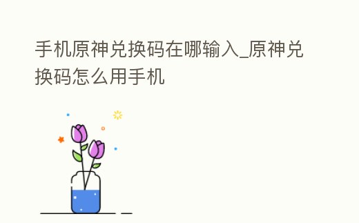手機原神兌換碼在哪輸入_原神兌換碼怎么用手機