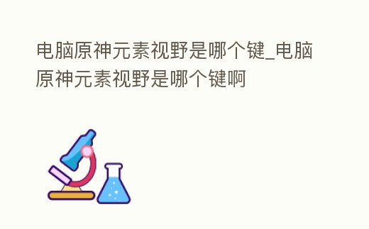 電腦原神元素視野是哪個鍵_電腦原神元素視野是哪個鍵啊