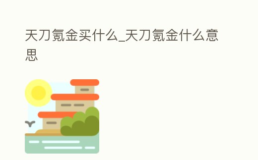 天刀氪金買什么_天刀氪金什么意思