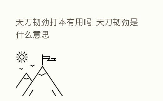 天刀韌勁打本有用嗎_天刀韌勁是什么意思