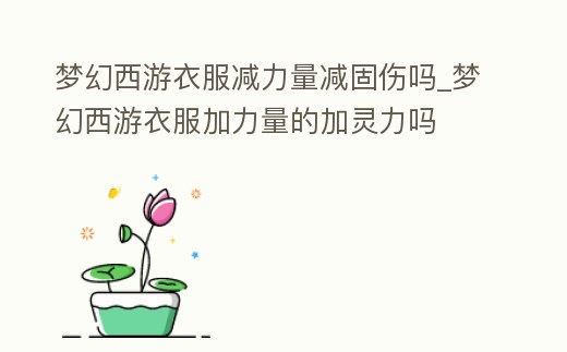 夢幻西游衣服減力量減固傷嗎_夢幻西游衣服加力量的加靈力嗎