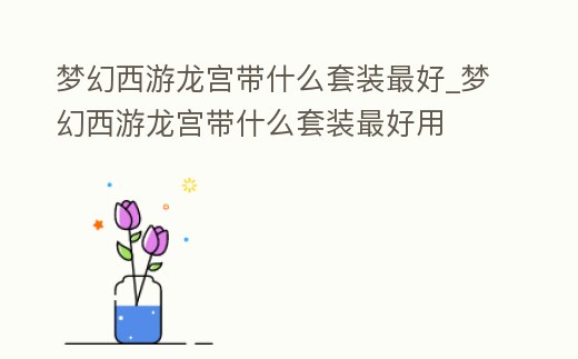 夢幻西游龍宮帶什么套裝最好_夢幻西游龍宮帶什么套裝最好用