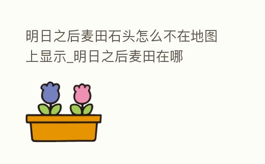 明日之后麥田石頭怎么不在地圖上顯示_明日之后麥田在哪