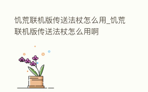 饑荒聯機版傳送法杖怎么用_饑荒聯機版傳送法杖怎么用啊