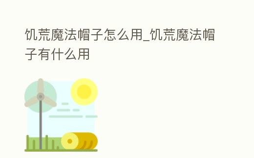 饑荒魔法帽子怎么用_饑荒魔法帽子有什么用