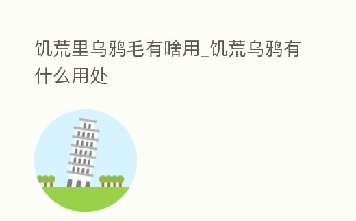 饑荒里烏鴉毛有啥用_饑荒烏鴉有什么用處