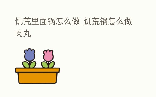 饑荒里面鍋怎么做_饑荒鍋怎么做肉丸