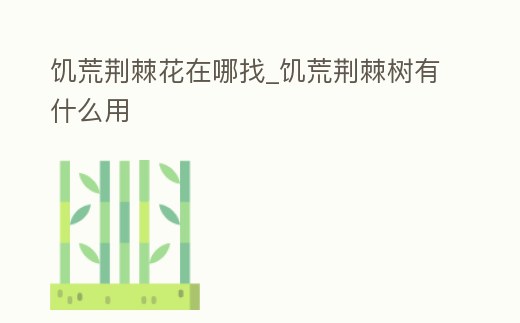 饑荒荊棘花在哪找_饑荒荊棘樹有什么用