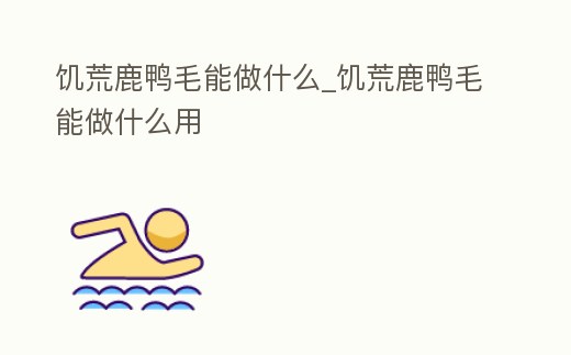 饑荒鹿鴨毛能做什么_饑荒鹿鴨毛能做什么用