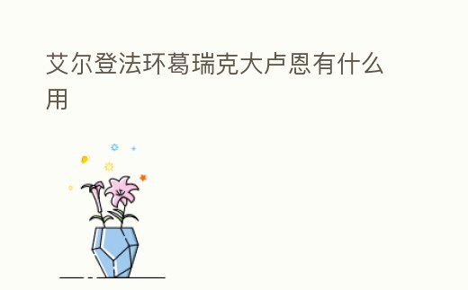 艾爾登法環葛瑞克大盧恩有什么用