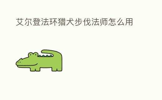 艾爾登法環(huán)獵犬步伐法師怎么用