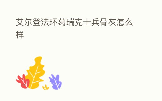 艾爾登法環葛瑞克士兵骨灰怎么樣