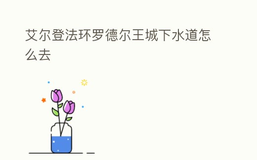 艾爾登法環(huán)羅德爾王城下水道怎么去