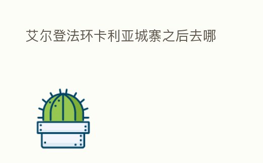 艾爾登法環卡利亞城寨之后去哪