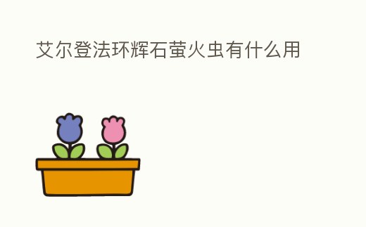 艾爾登法環(huán)輝石螢火蟲有什么用