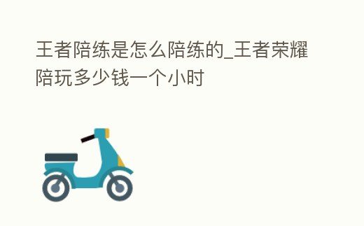 王者陪練是怎么陪練的_王者榮耀陪玩多少錢一個小時
