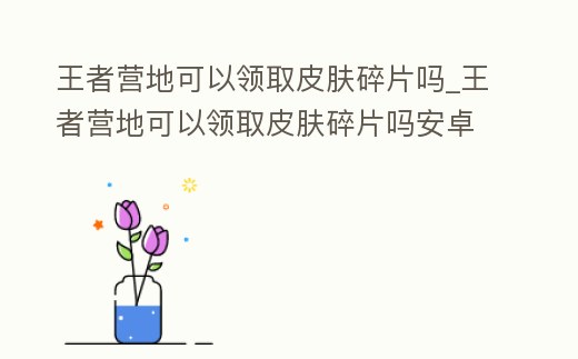王者營地可以領取皮膚碎片嗎_王者營地可以領取皮膚碎片嗎安卓