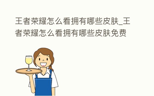 王者榮耀怎么看擁有哪些皮膚_王者榮耀怎么看擁有哪些皮膚免費(fèi)