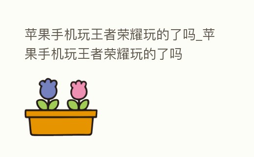 蘋果手機(jī)玩王者榮耀玩的了嗎_蘋果手機(jī)玩王者榮耀玩的了嗎