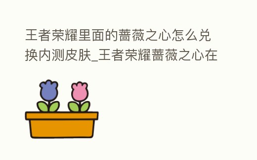 王者榮耀里面的薔薇之心怎么兌換內測皮膚_王者榮耀薔薇之心在哪兌換內測皮膚